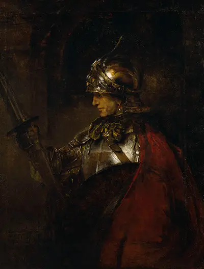 Mann mit Rüstung Rembrandt